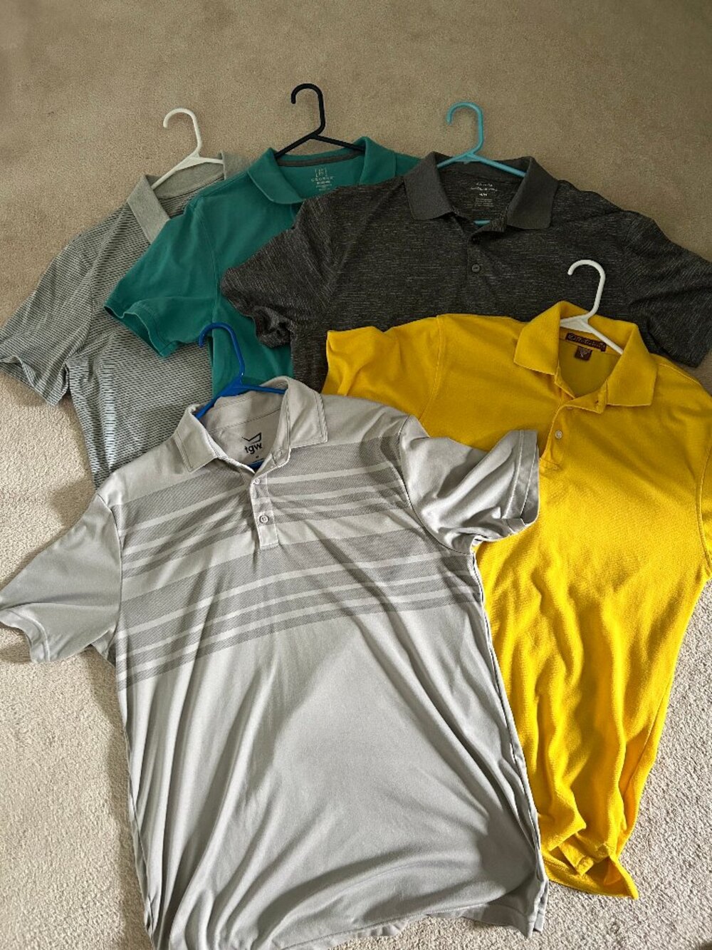 Men's Golf Polo's - lot of 5 - size Med